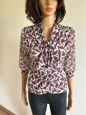 Blouse courte imprimée Morgan taille S TBE