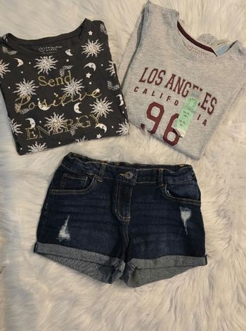 🩷😍🤩Lot Tee-shirts ml et short 11 ans (146cm) fille 🩷😍🤩