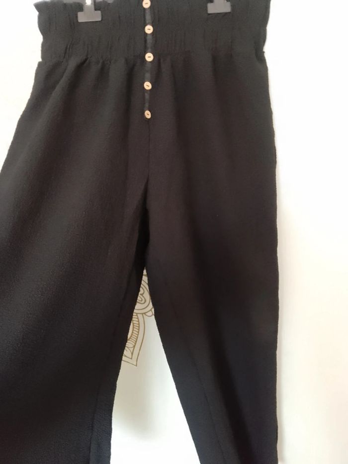 Pantalon été crêpe noir taille 44 - photo numéro 2