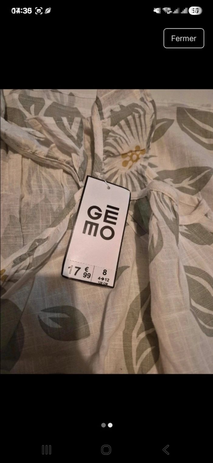 Robe gemo neuf 8 ans - photo numéro 2