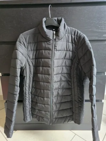 doudoune noire sans capuche