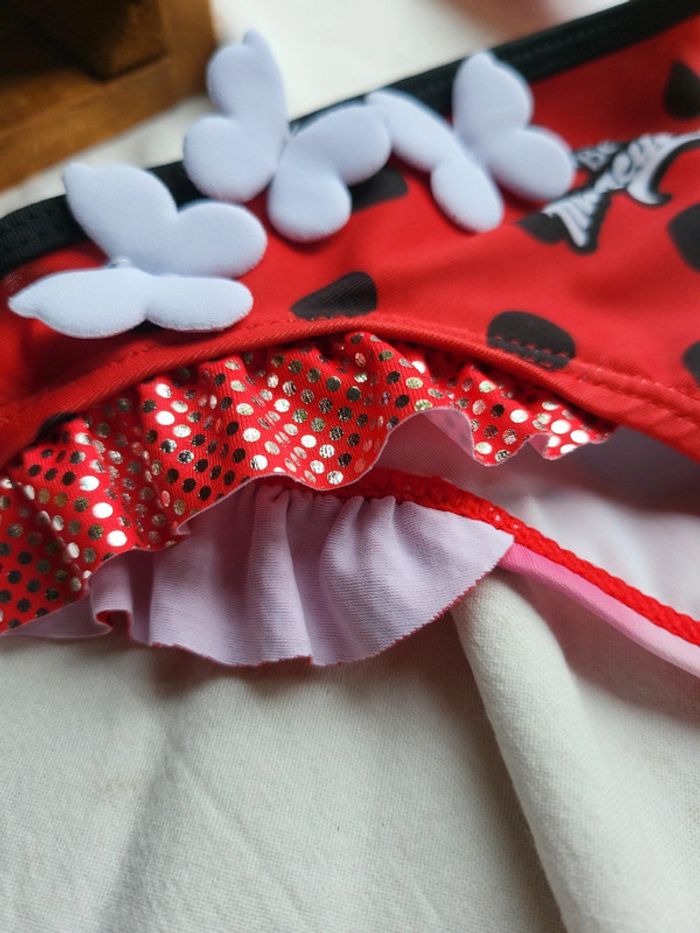 Culotte maillot de bain miraculous ladybug brillant 4 ans - photo numéro 3
