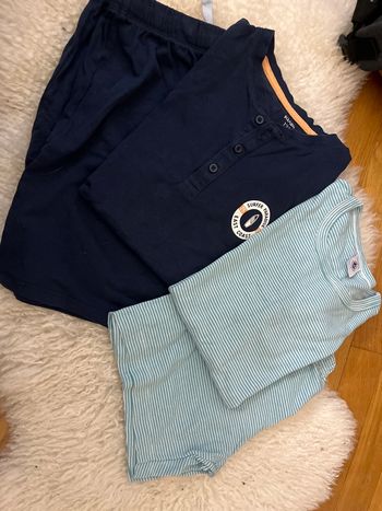 Lot pyjamas shorts 12 ans 