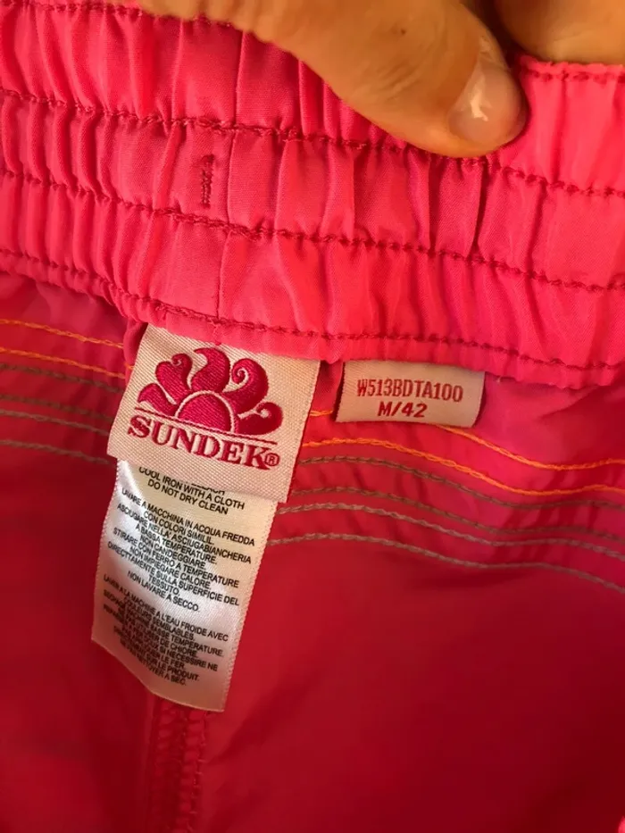 Short maillot de bain rose fluo Sundek taille M - photo numéro 6