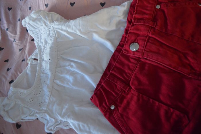 Petit ensemble jupe, t-shirt blanc et boléro - photo numéro 4