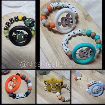 Hochet Dentition personnalisés 