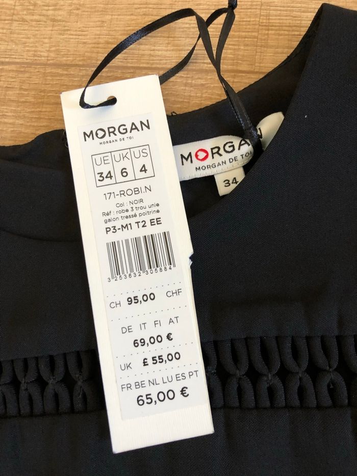 Robe noire neuve sans manches Morgan taille 34 (valeur 65€) avec défaut - photo numéro 9