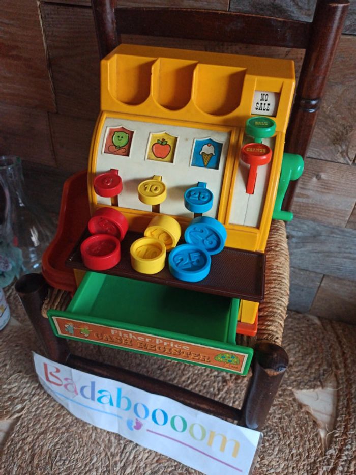 Jouet cash register Fisher price 1974 BE - photo numéro 2