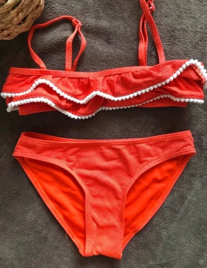Maillots de bain orange 2 pièces - photo numéro 2