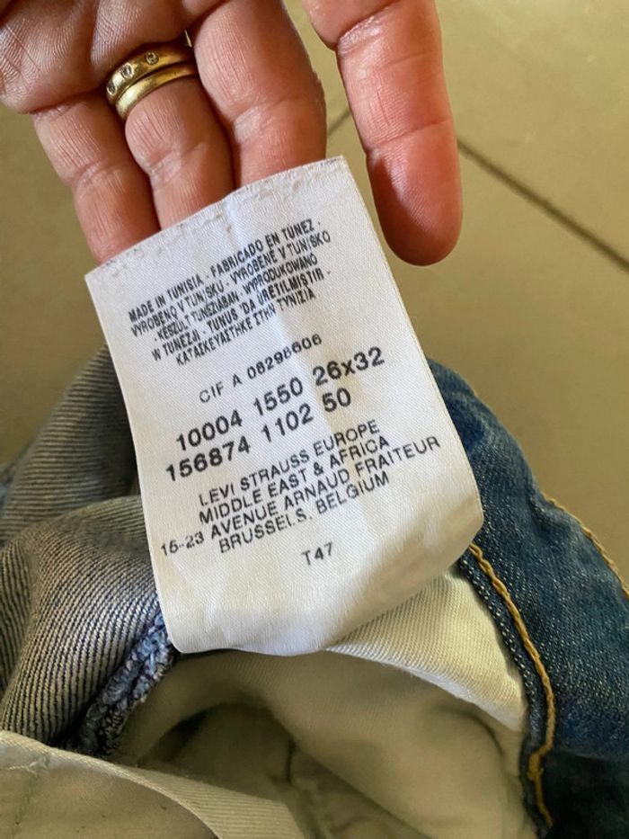 Jeans Levi's vintage taille 26 x 32 US / taille 36 - photo numéro 15