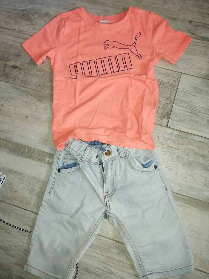 Lot  5 ensembles short + t shirt T 6ans - photo numéro 5