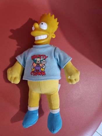Peluche Bart Simpsons avec t shirt Krusty 1996 Matt Groening