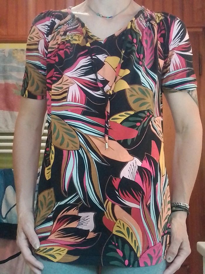 T-shirt femme oversize multicolore C&A - photo numéro 4