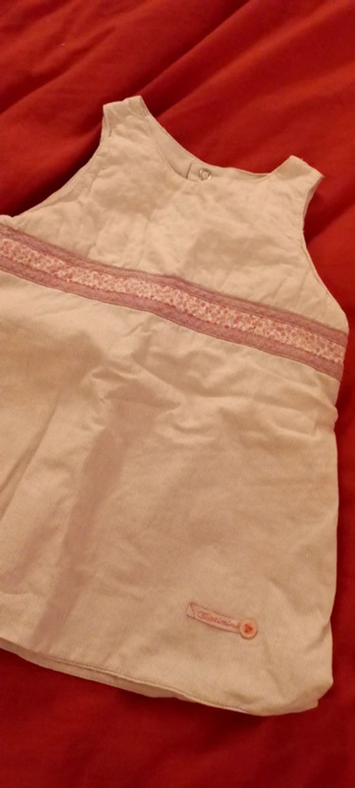 Jolie robe rose pale 9 mois coton - photo numéro 4