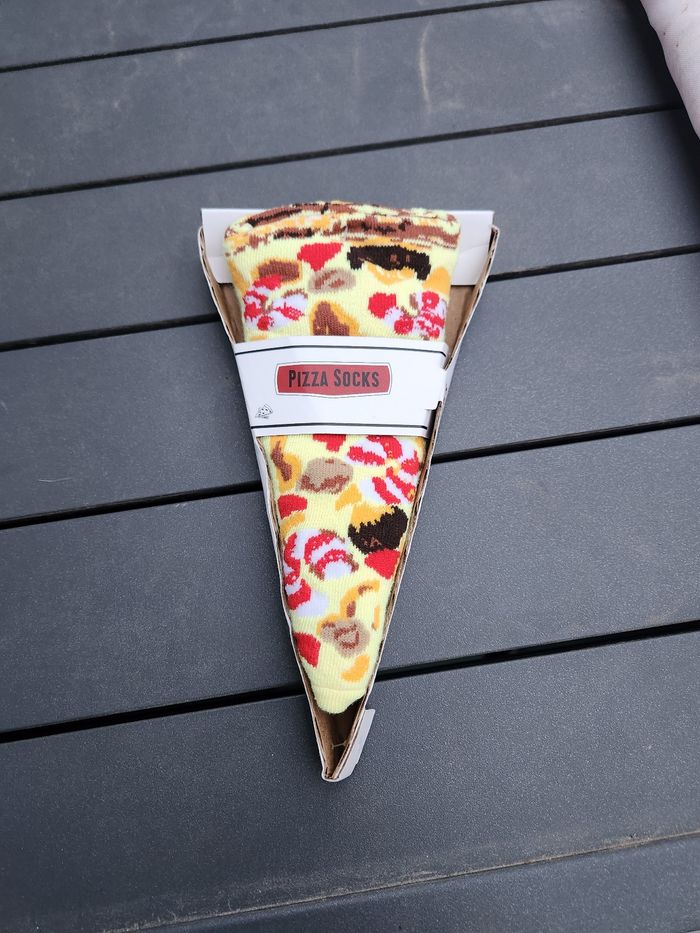 Chaussettes pizza