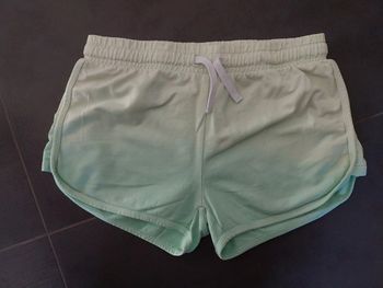 Short souple fille 12 ans dégradé de vert