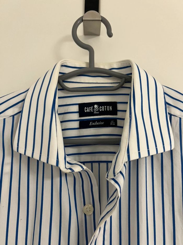 Chemise café coton - photo numéro 4