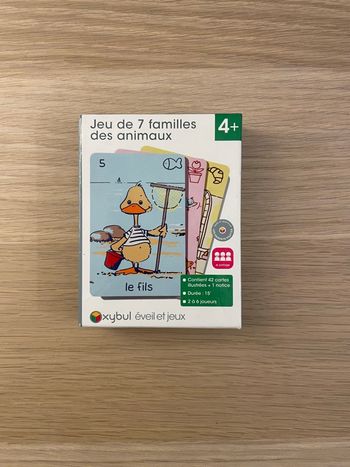 Jeu de 7 familles des animaux - Oxybul