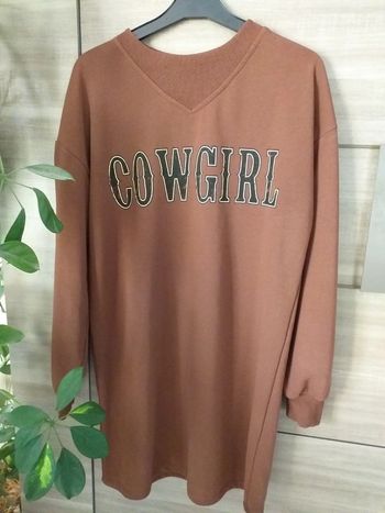 Robe sweat marron XS