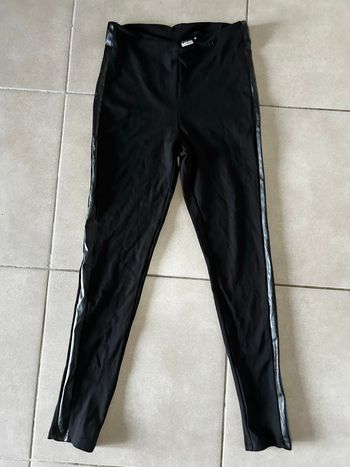 Legging bande similicuir