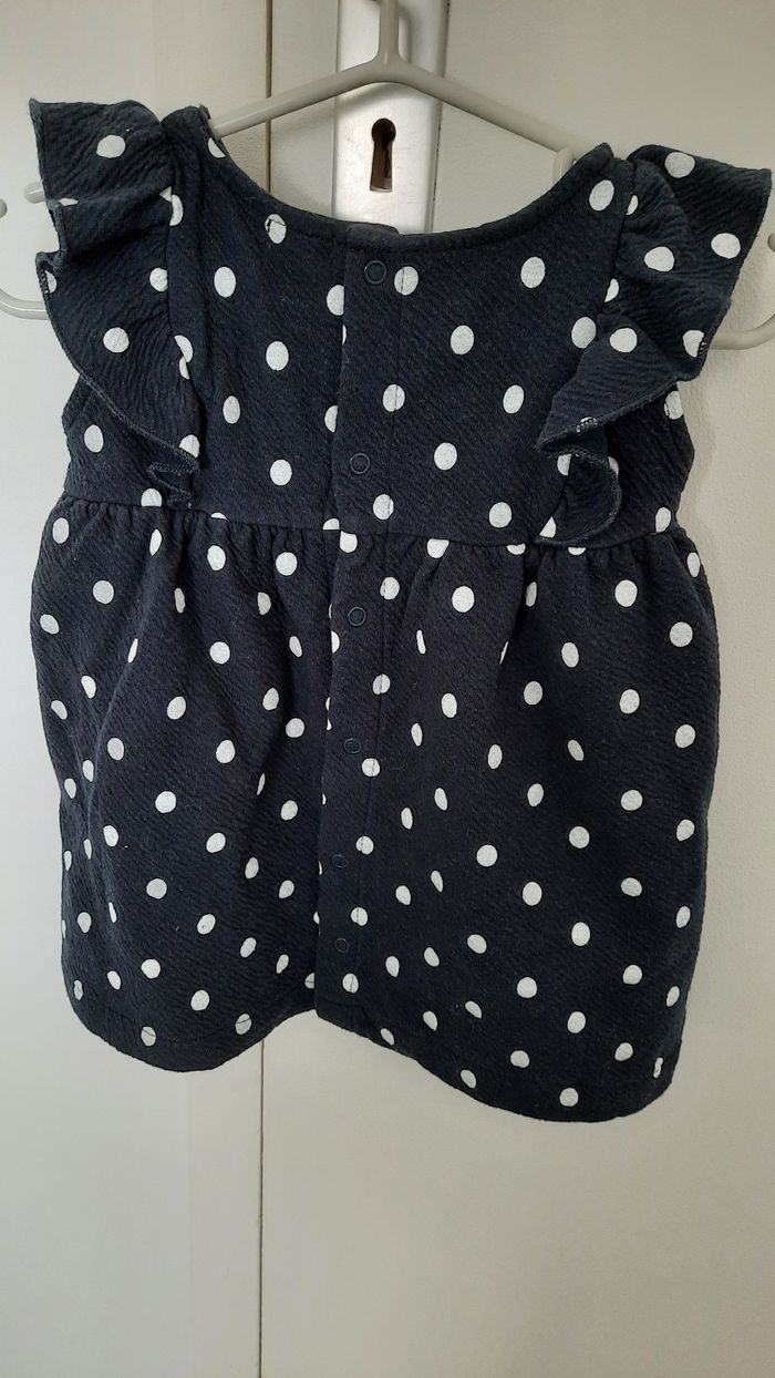 Robe bleu marine et blanc - photo numéro 2