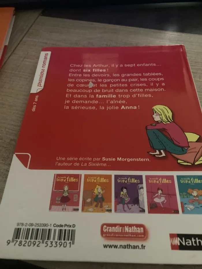 Livre enfant fille la famille trop de filles Anna - photo numéro 2