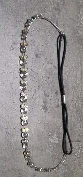 Headband /serre-tête élastique tape à l'oeil "strass" neuf