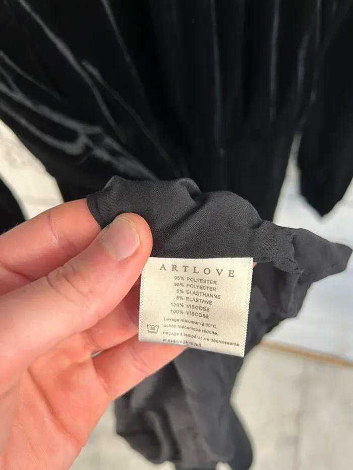 Robe velours Noir Artlove 36 neuve - photo numéro 8