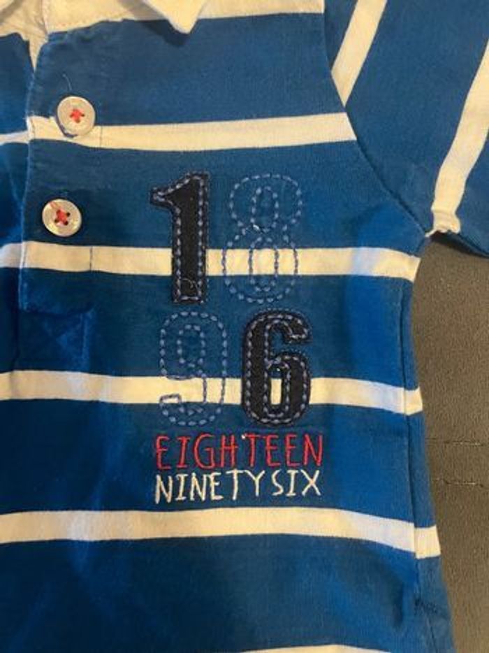 Polo bleu & blanc - photo numéro 4