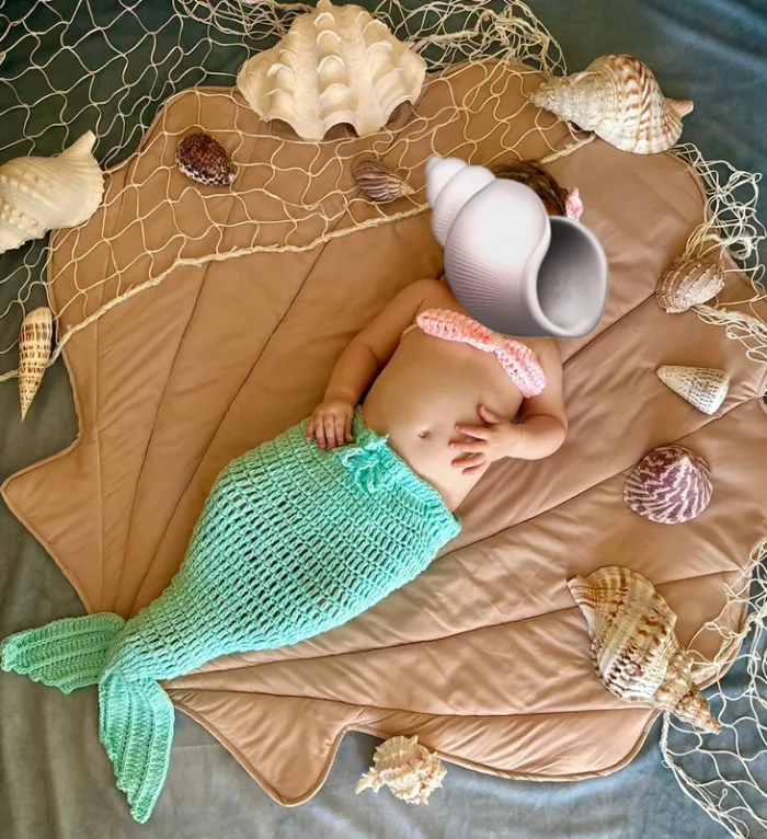 Tenue shooting nouveau né et bébé - sirène - photo numéro 8