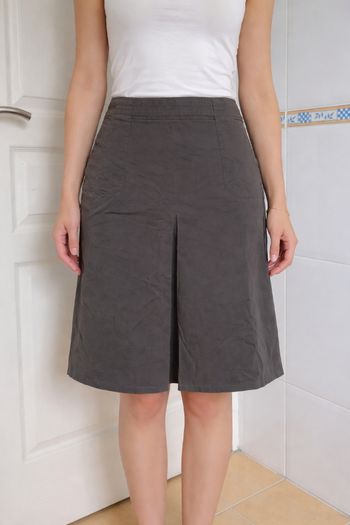 Jupe marron longueur genoux femme camaïeu taille M/38