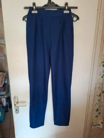 Pantalon élastique S bleu