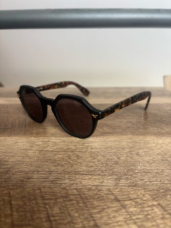 Lunette rese de soleil motif panthère grand verre