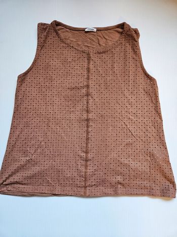 Top suédine taille M