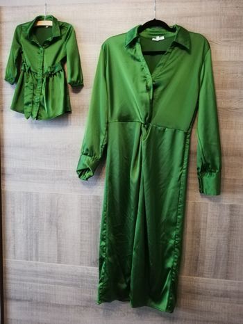 Duo robes vertes mère / fille