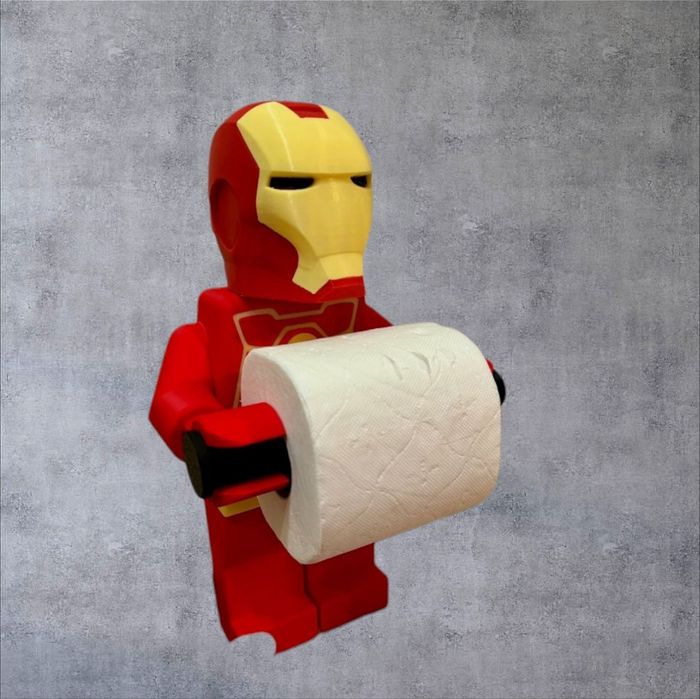 Support papier toilette iron man