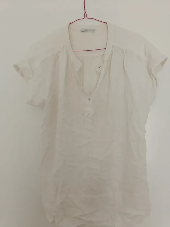 Chemise sans manches EDC Esprit T.M blanc cassé