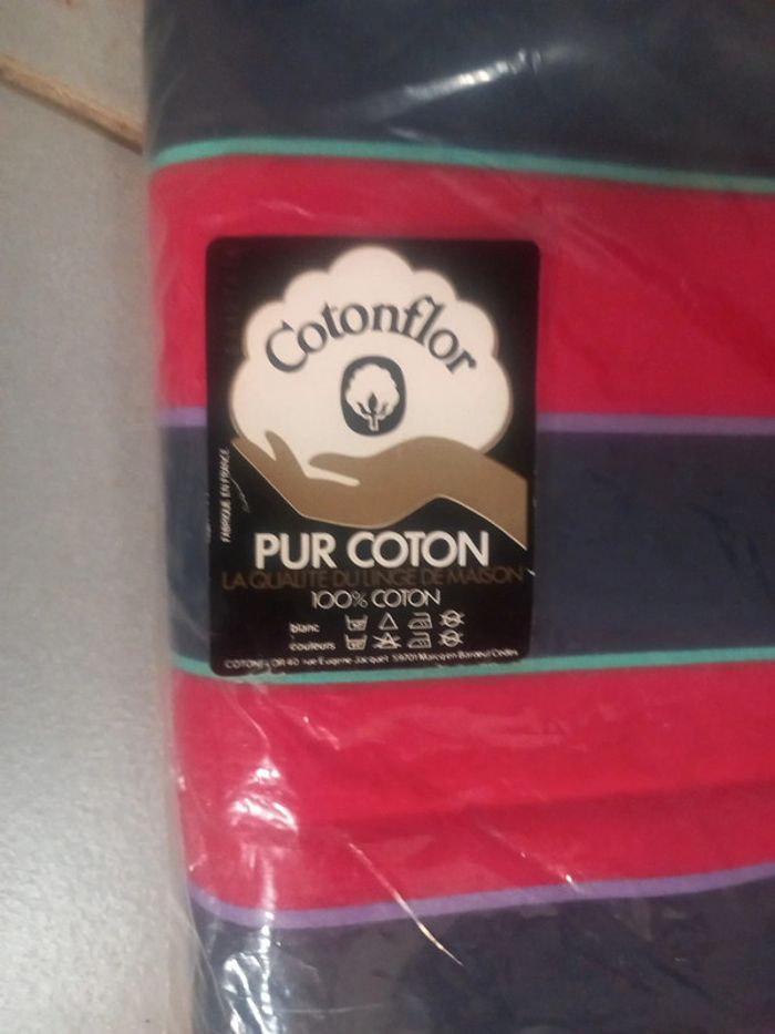 Drap et taie oreiller vintage - photo numéro 2