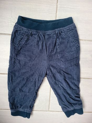 Pantalon hiver côtelé garcon 9mois