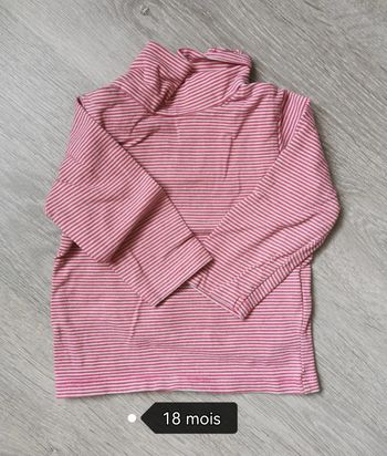 T-shirt manche longue fille 18 mois