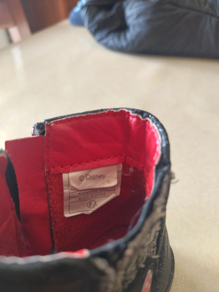 Bottines noires pailletées en nebuc - photo numéro 7