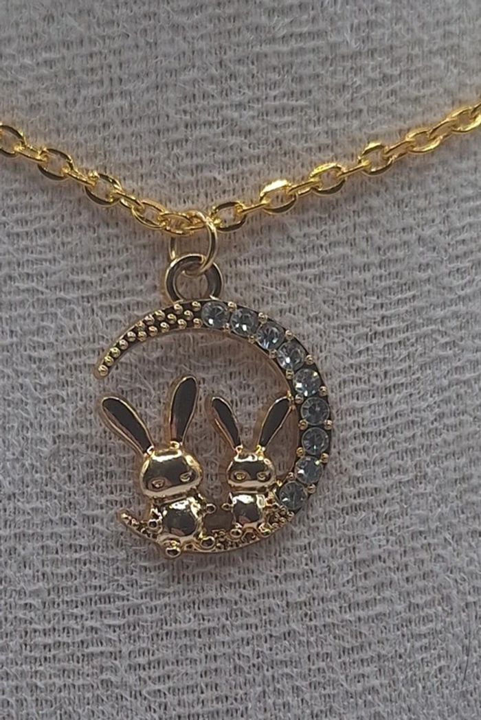 Collier 2 lapins - photo numéro 2