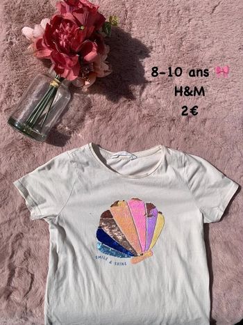 T-shirt 🎀 8-10 ans 🎀 H&M