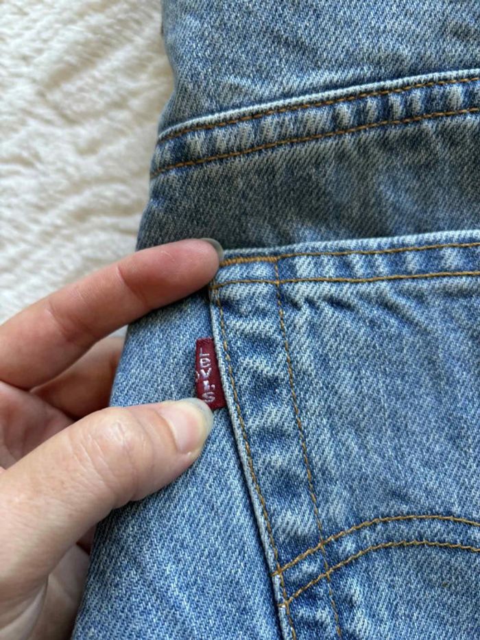Jean Levi’s homme 505 Regular Fit straight leg W40 L30 (50 FR / XXL) Bleu clair vintage Mexico rare - photo numéro 3