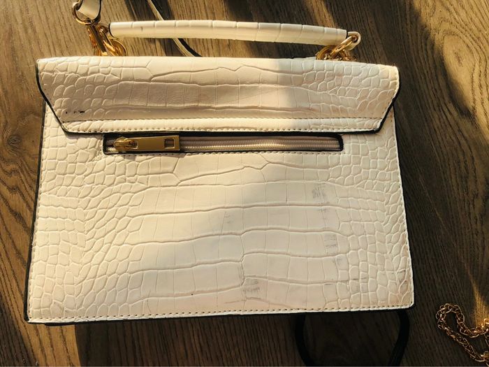 Sac blanc croco effet luxe - Tendance & Chic - photo numéro 2