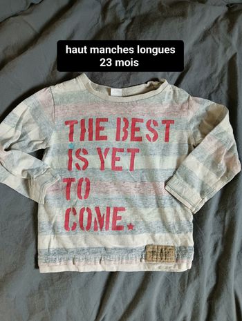 Haut manches longues 23 mois