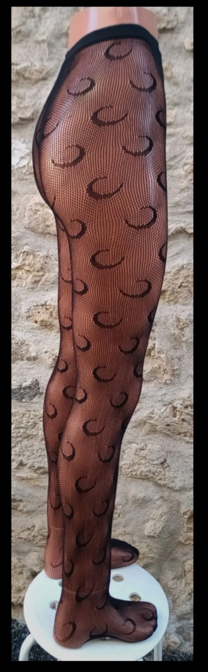 Collant résille motif fantaisie - photo numéro 4