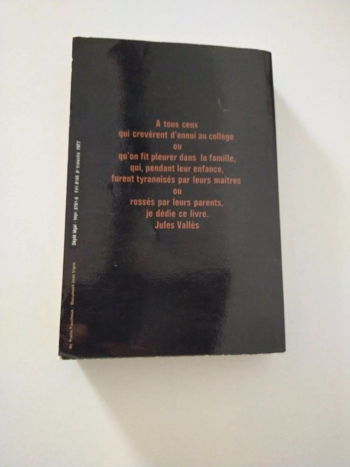 Livre Jules Vallès l'enfant - photo numéro 2