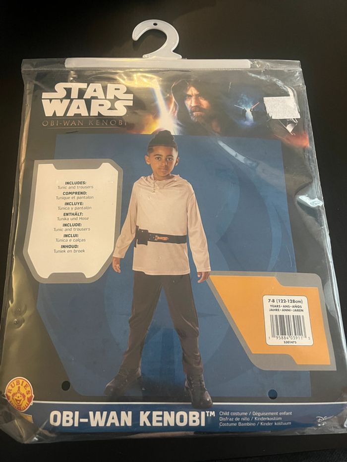 Déguisement Star Wars Obi-wan Kenobi Taille 7-8 ans (122-128 cm).
