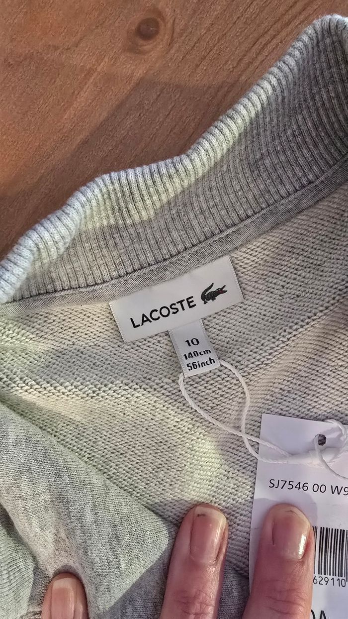 (NEUFS non portés)🏷🤩🩷 superbe ensemble veste et pantalon molleton lacoste 10 ans fille 🤩🥰🩷 - photo numéro 4